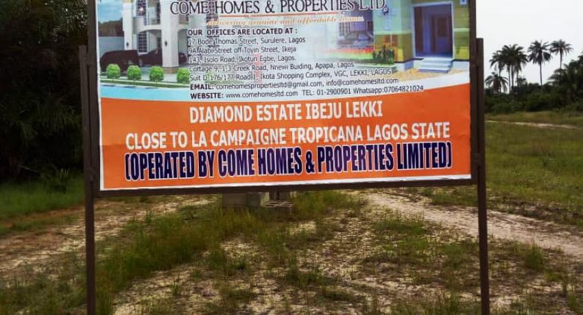 Diamond Estate, Lekki Free Trade Zone, Ibeju Lekki, Lagos (Promo Price Offer)