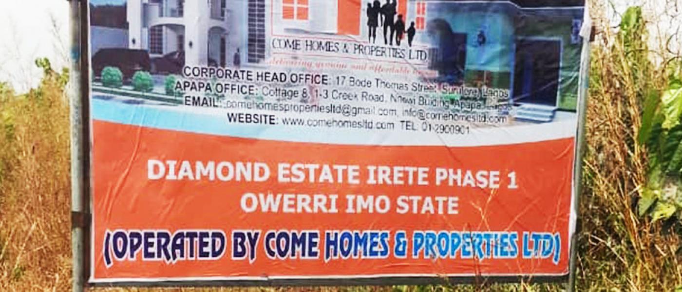 Diamond Estate Irete, Phase 1, Owerri